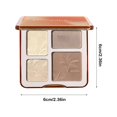 thumbnail image 3 of Yttmshdga Clearance! Eyeshadow Four Color Contouring Disc High Gloss Contouring Integrated Disc Disc Pearl Gloss Brightening Three Shadow Disc, 3 of 6