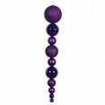 thumbnail image 1 of Vickerman N104706 44 in. Purple Shiny-Matte Ball Drop, 1 of 2