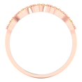 thumbnail image 5 of 0.1 ct Brilliant Round Cut Simulated Yellow Diamond 14k Rose Gold Stackable Band SZ 10, 5 of 6