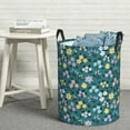 thumbnail image 6 of Fuzoiu Floral Print Circular Hamper,Laundry Basket with Handle,Collapsible Laundry,Dirty Clothes Storage Basket,for Bedroom Bathroom Dorm Living Room-Small, 6 of 6