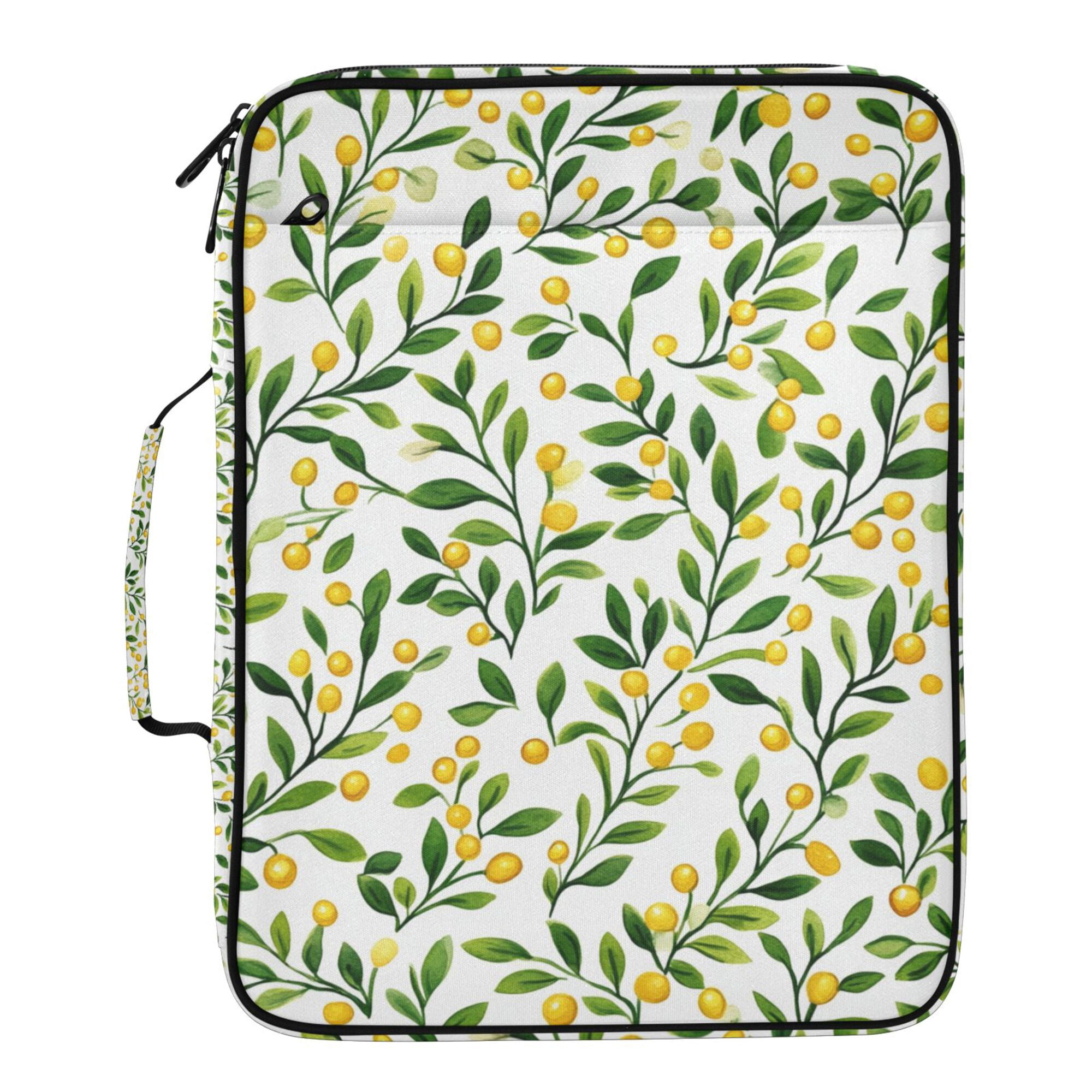 FORMRS Accordion File Folder A4 Size 7-Pocket Expanding Document Organizer Bag with 3 Ring Binder, Olive Leaf