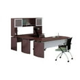 thumbnail image 6 of Mayline MNT34LDC 63 in. Medina Typical 34 U-Shaped Executive Office Desk Set, Mocha, 6 of 7