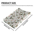 thumbnail image 3 of Mallard Duck Changing Pad Covers for Baby Boy Girl 32''x16'' Wild Ducks Hunting Fitted Changing Pad Sheets Boho Floral Leaves Soft Nursery Baby Diaper Changing Table Mats, 3 of 6