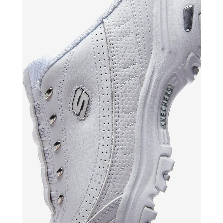Free Shipping Skechers Women s Sport D Lites Bright Sky Slip on Athletic Sneaker Mule Wide Width Available Walmart
