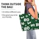 thumbnail image 2 of Fotbe Ho Ho Ho A Bolsa Tote Estética de Lona con Estampado para Mujer - Bolsa Reutilizable de Hombro Casual para Vacaciones, Compras, Trabajo y Gimnasio, 2 of 8