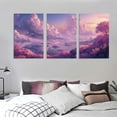 thumbnail image 3 of GOSMITH Art Wall Decor Oil Painting 12x16in x3 Dreamy Background Ready to Hang 12x16x3pcs, 3 of 4