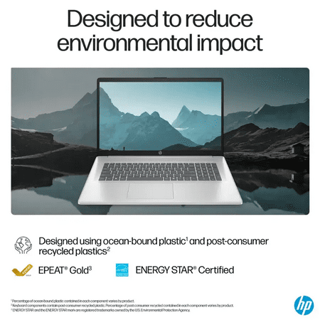 HP - 17.3" Full HD Laptop - AMD Ryzen 5 - 8GB Memory - 512GB SSD - Natural Silver