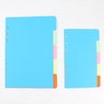 thumbnail image 5 of Sylvtty 5Pcs Colored Ring Binder Dividers with Tabs Plastic Index Separator Pages 6-Ring Binder Macaron Pastel Page Dividers Writable Labels, 5 of 6