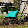thumbnail image 2 of Electric Rototiller Garden Tiller 12 Inch Tilling Width 8-Inch Electric Tiller 10.5 Amp Tiller Cultivator for Garden Yard, 2 of 4