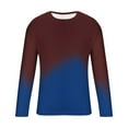 thumbnail image 5 of Fengactive Men's Long Sleeve Shirts Casual Gradient Color Loose Pullover Graphic Tee Shirts Fall Fashion Athletic Sweatshirts, 5 of 5