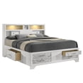 thumbnail image 5 of Soul Queen 5PC Set including Manufactured Wood & Marble Accents in White, 5 of 20
