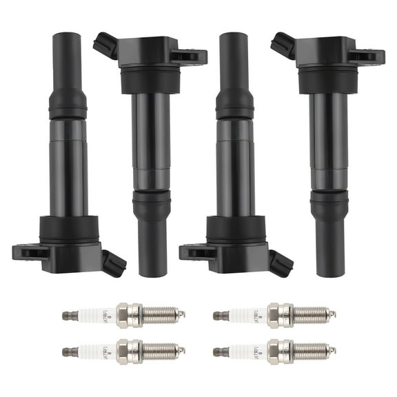Maxpeedingrods 4 Ignition Coil & Iridium Sparks Plug For Hyundai Elantra Tucson Kia Forte UF651