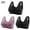 F-Purple#2, variant on Rciityk Plus Size Bras for Women Front Button Closure Full Coverages Bras Comfort No Underwire Wireless Everyday Bras for Seniors