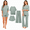 Light Gray, variant on Women's 3 Piece Casual Loungewear Set Knit Short Sleeve Top with Long Pants and Shorts Soft Comfortable Pajama Set Plus Size Apparel S-M Gray