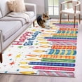 thumbnail image 3 of Happy Birthday Area&nbsp;Rug 4x6ft Colorful Candles Non-Slip&nbsp;Washable Square&nbsp;Rugs Soft Felt Indoor Floor Mat for Bedroom Kitchen Living Room Bathroom, 3 of 9