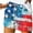 D, variant on Taqqpue 4th of July Shorts for Women USA Flag Printed Elastic Waist Drawstring Summer Casual Shorts