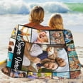 thumbnail image 5 of AISENIN Custom Super Hero Blankets with 15 Pictures Customized Gifts Blanket Personalized Throw Flannel Blankets for Dad Husband Christmas, 5 of 5