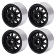 thumbnail image 2 of RC Metal Rim Hub, 4PCS High Strength 1.9 Inch 10 Hole Hub Durable Simulation Reasonable With Screw For AXIAL SCX10 For TRX4 D90 For 1/10 RC Climbing Car ANGGREK HA2720, 2 of 8