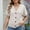 Beige, variant on Stylish Olyvenn Women Waffle Knit Button Down T-Shirts Dressy Short Sleeve V Neck Cropped Tops Casual Loose Fit Office Work Blouses Beige L