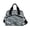 Silver Flowers Pattern, variant on Insulated Crossbody Lunch Bag 10L Lunch Tote with Adjustable Shoulder Strap for Work Office Picnic Serene Blue Lotus Flower