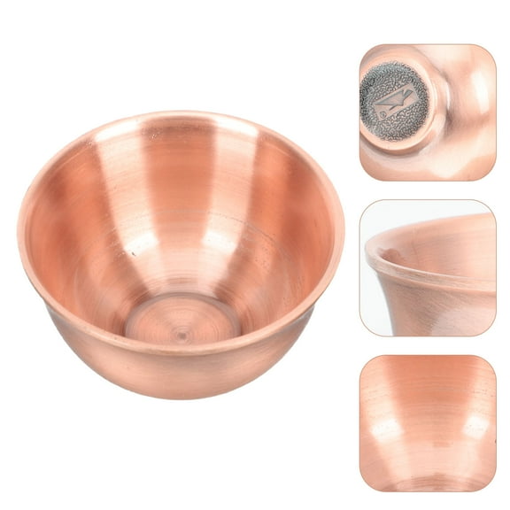 SEWCHICS Vintage Chinese Copper Tea Cup Red Traditional Kung Fu Teacup for Home and Daily Use