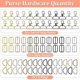 thumbnail image 4 of 90 Pc Swivel Clasps Snap Hooks and D Rings Keychain Clip Hook Lobster Claw Clasp for Keychain Making and Sewing Project, 4 of 5