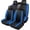 N1 Black Blue, variant on Car Seat Cover,Breathable and Waterproof Leather Seat Covers,Luxury PU Universal Fit Automotive Airbag Compatible for Cars Sedans SUV and Trucks(2 Pieces,Front Seat,Black+Redline,N1)