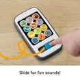 thumbnail image 4 of Fisher-Price Laugh & Learn Smart Phone Electronic Baby Learning Toy with Lights & Sounds, Gray, 4 of 6