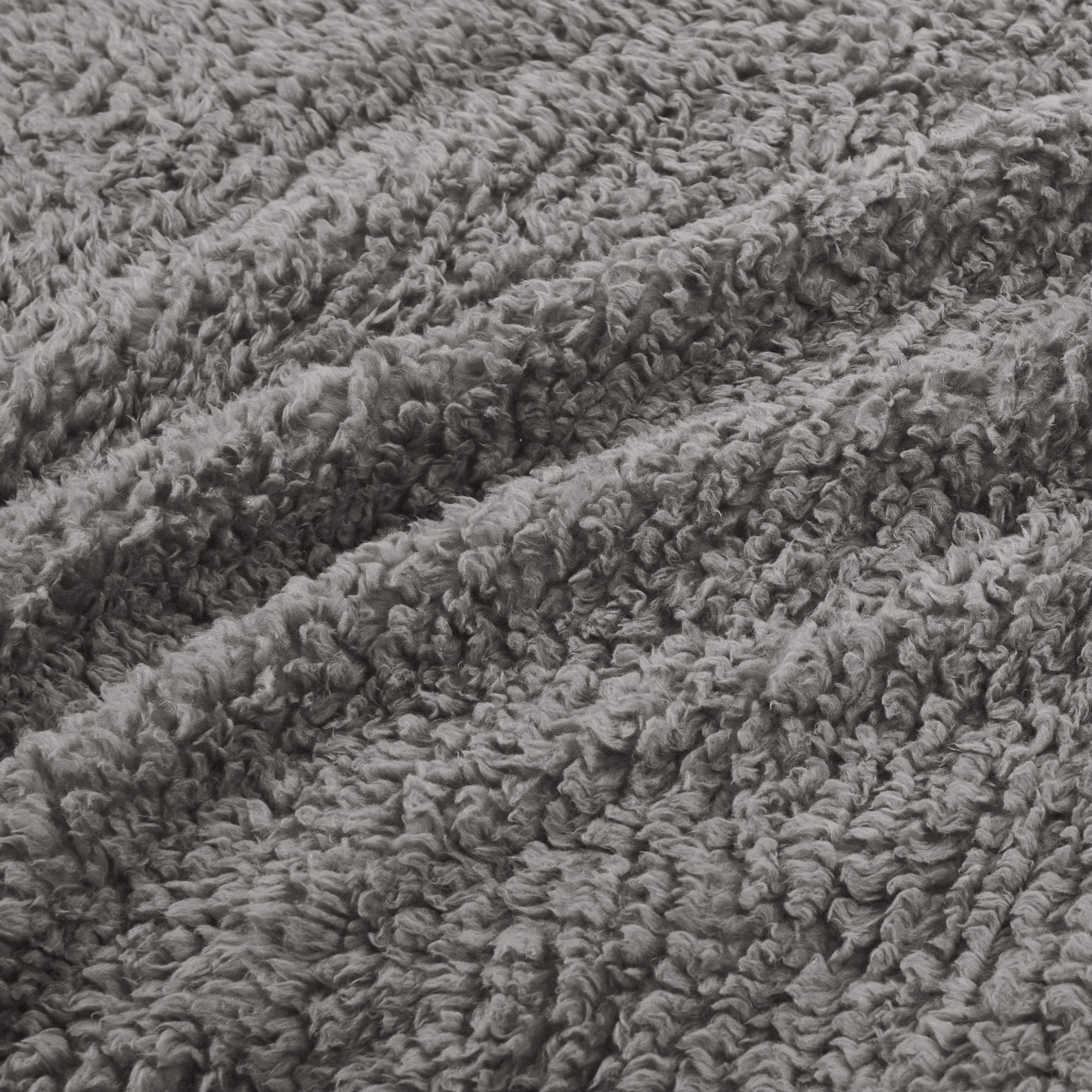 Woolrich Burlington Berber Blanket, Twin, Grey