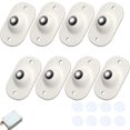 thumbnail image 1 of 8 ruedas giratorias autoadhesivas, ruedas de transferencia de bola de rotación universal de 360 grados, mini ruedas de plástico para muebles para varias cajas de almacenamiento de muebles (ste, 1 of 4
