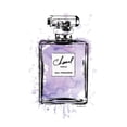 thumbnail image 3 of Greenwood, Amanda 15x18 Black Modern Framed Museum Art Print Titled - Black Inky Perfume in Purple, 3 of 5