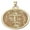 Yellow Gold, variant on PicturesOnGold.com Shroud of Turin Religious Medal Female Adult - 2/3 inch Size of Dime, Sterling Silver