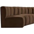 thumbnail image 7 of Meridian Furniture Arc Brown Velvet Modular Sectional, 7 of 7