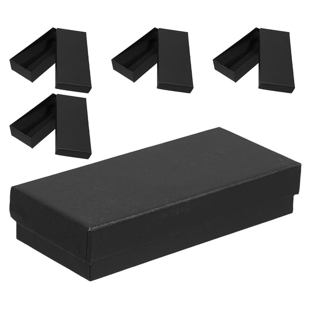Caja de embalaje de reloj rectangular de 5 piezas para hombres y mujeres para viajar y mostrar una caja de caja de almacenamiento de relojes pequeños y portátiles para relojes
