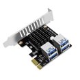 thumbnail image 1 of PCIe a PCI-E X1 4 puertos Tarjeta extendida de escritorio 1X USB 3.0 Convertidor PCIe de escritorio, 1 of 6