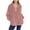 Pink, variant on AherBiu Fleece Sweatshirt for Women Oversized Quarter Zip up Stand Collar Plush Winter Tops Pullover with Pockets