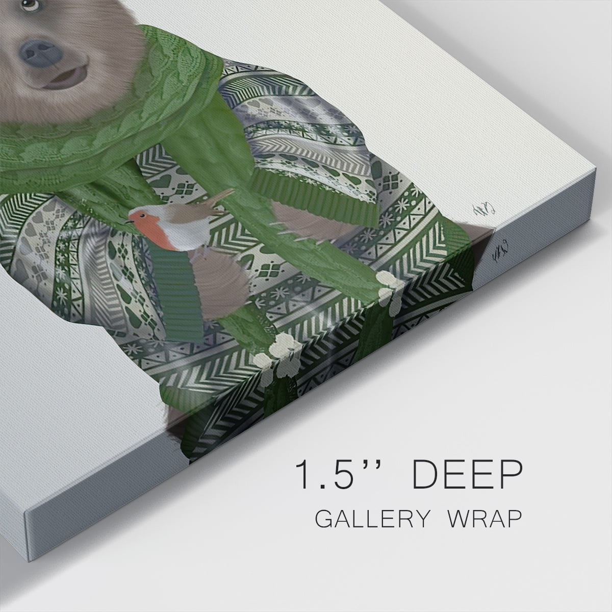 Bear and Robins- Gallery Wrapped Canvas