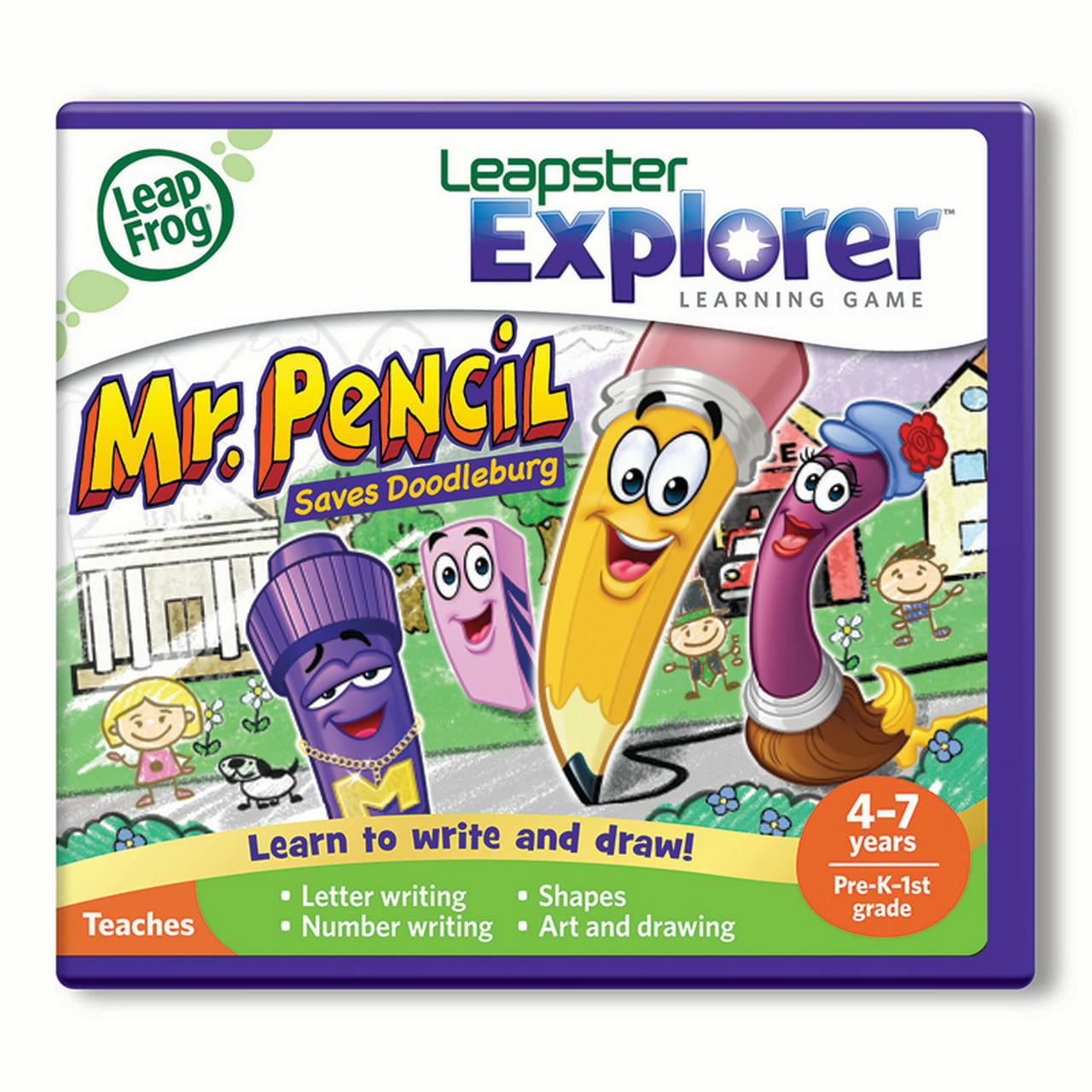 LeapFrog Explorer Learning Game Mr Pencil Saves Doodleburg 39046 for sale online 