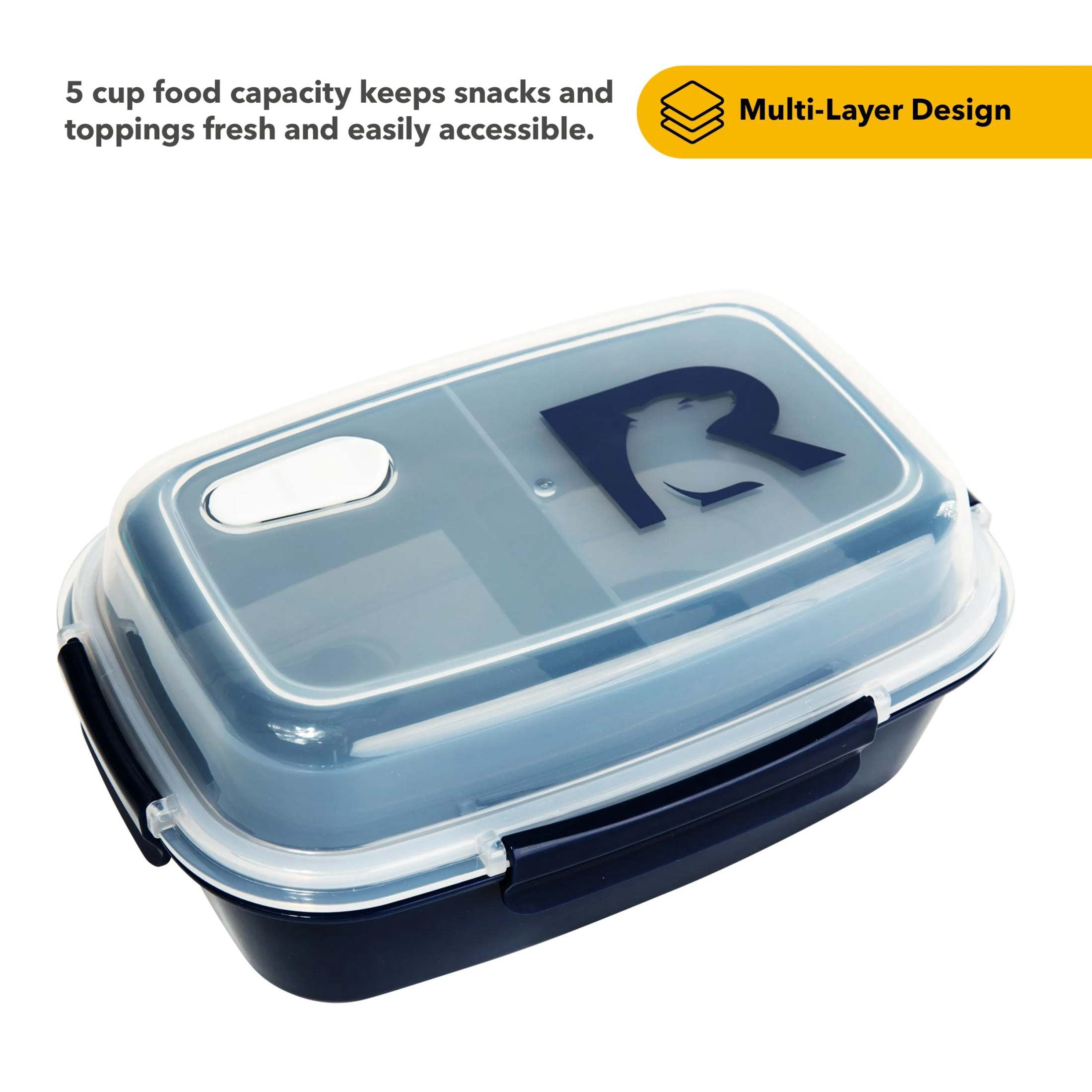 RTIC Ice Lunch Set, Lunch Bag, Container and Little Road Trip Tumbler, Leak Proof, Navy