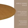 thumbnail image 4 of Maven Lane Mila Table à Manger Ronde Contemporaine en Bois Finition Naturelle Raffinée, 4 of 6