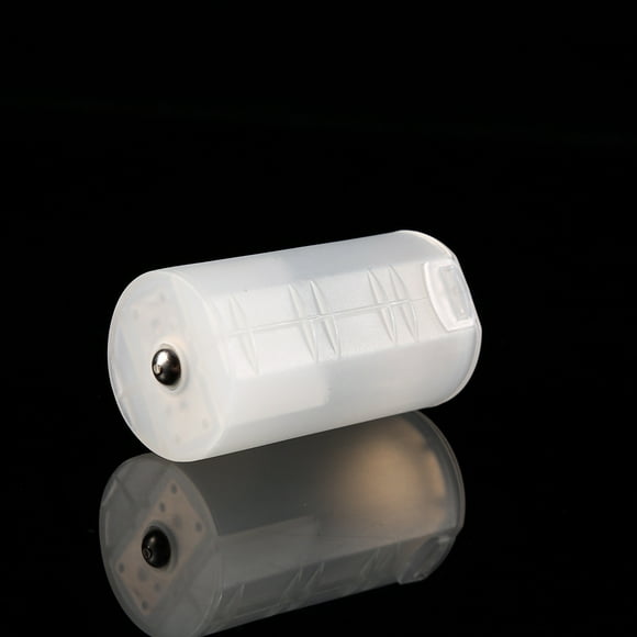 4pcs AA to D Battery Adapters, Converter Cases Box White, Fine Workmanship, Battery Limit Slot, for Electronics and Emergency Situations