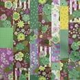 thumbnail image 1 of oneOone Cotton Cambric Green Fabric Asian Mix Floral Sewing Fabric By The Yard Printed Diy Clothing Sewing Supplies 42 Inch Wide, 1 of 4