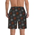 thumbnail image 3 of KLL Spider Web Men's Casual Summer Beach Shorts Hawaiian Shorts with Pockets-XX-Large, 3 of 5