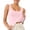 wei163-Pink, variant on IWRICH Women's Square Neck Tank Top Seamless Soft No-Bra Slim Fit Crop Cami for Summer Layering Casual Wear White XL