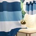 thumbnail image 6 of Lfeey Navy Blue White Curtains for Boys Bedroom, Room Darkening Grommet Drapes Living Room, 42x63 inch, 2 Panels, 6 of 7