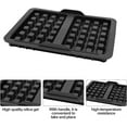 thumbnail image 3 of Tutuviw 2Pcs Silicone Waffle Maker Mold,2 Cavities Nonstick Silicone Mold Set,Waffle Cookie Molds,Chocolate Molds,Preparation of Belgian Waffles,Silicone Mold for Cake Baking Candy,Black, 3 of 7