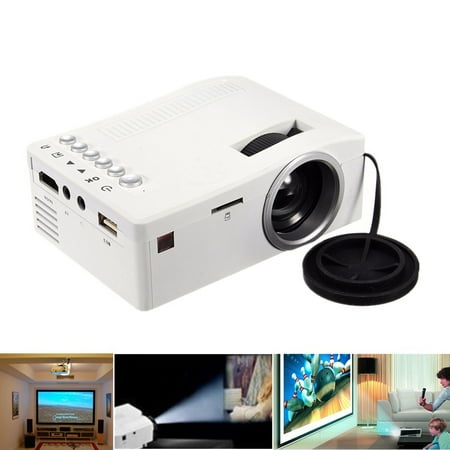 UNIC HD 400LM Mini Portable Projector Home Multimedia LED Home Theater Cinema USB TV HDM SD AV AUX for PS4/XBOX/TV BOX Fire TV Stick/iPhone/iPad/Android/Laptop/DVD Movie