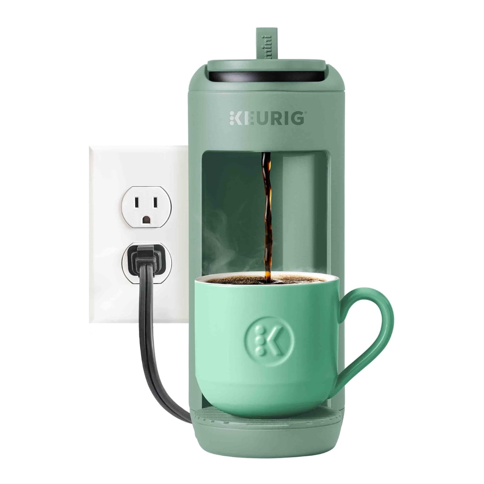 Restored Keurig K-Mini Mate Single Serve K-Cup Pod Compact Portable Coffee Maker, Glamping Green (Refurbished)