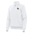 thumbnail image 2 of Women's Antigua  White UCF Knights Victory Quarter-Zip Sweatshirt, 2 of 3