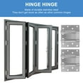 thumbnail image 4 of HEALEEP Stainless Steel Hinges for Gates Construction DIY Enthusiasts 1 Pair 4.79X3.93X0.67in, 4 of 6